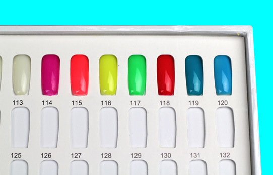 rnt-381 nail gel color card